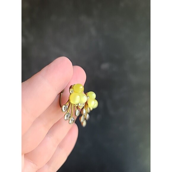 Art Deco Screwback Earrings Vintage - Picture 2 of 10